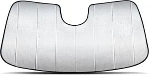 Custom Fit Windshield Foldable Sunshade for 2022 2023 2024 2025 Audi Q4 E-tron Etron SUV (for Q4 SUV Models ONLY), Compact Sun Shade Block UV Rays Visor Protector Folding Dual-Purpose (Made in USA)