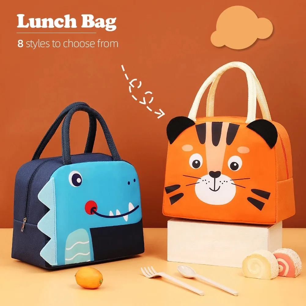 Cute Animal-Themed Insulated Lunch Bag