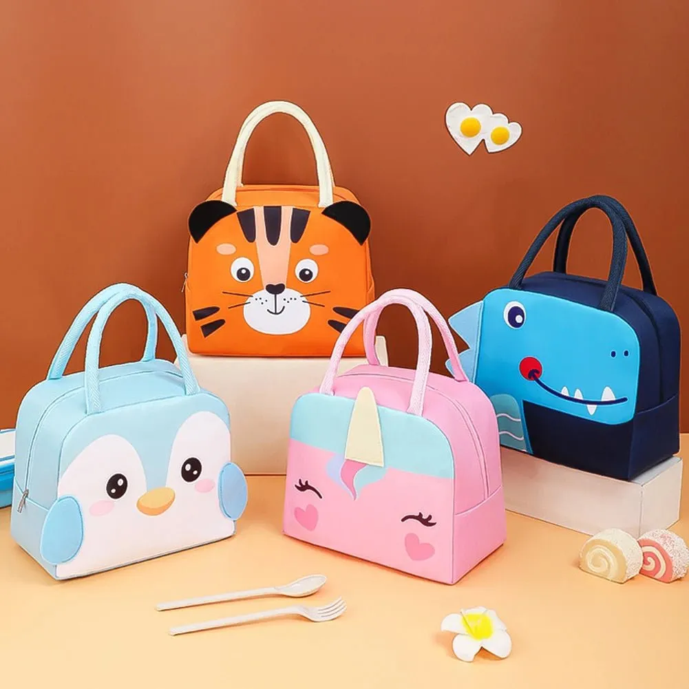 Cute Animal-Themed Insulated Lunch Bag
