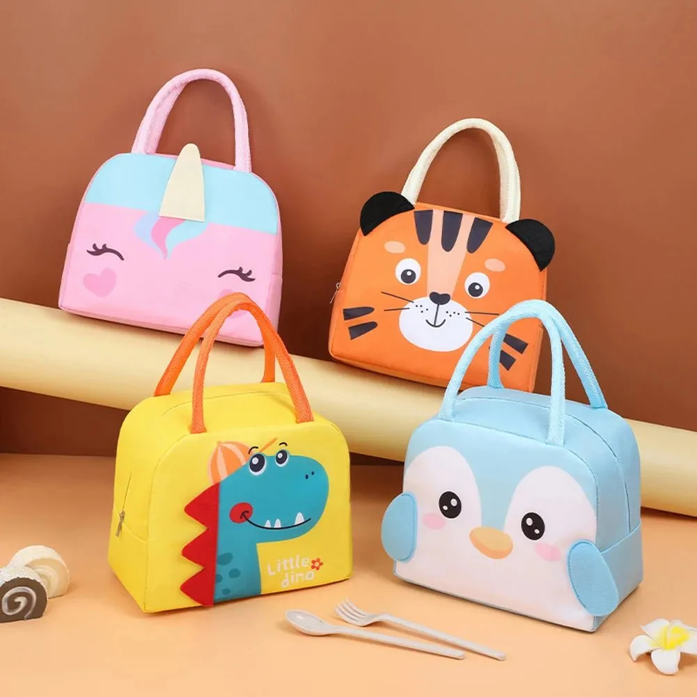 Cute Animal-Themed Insulated Lunch Bag