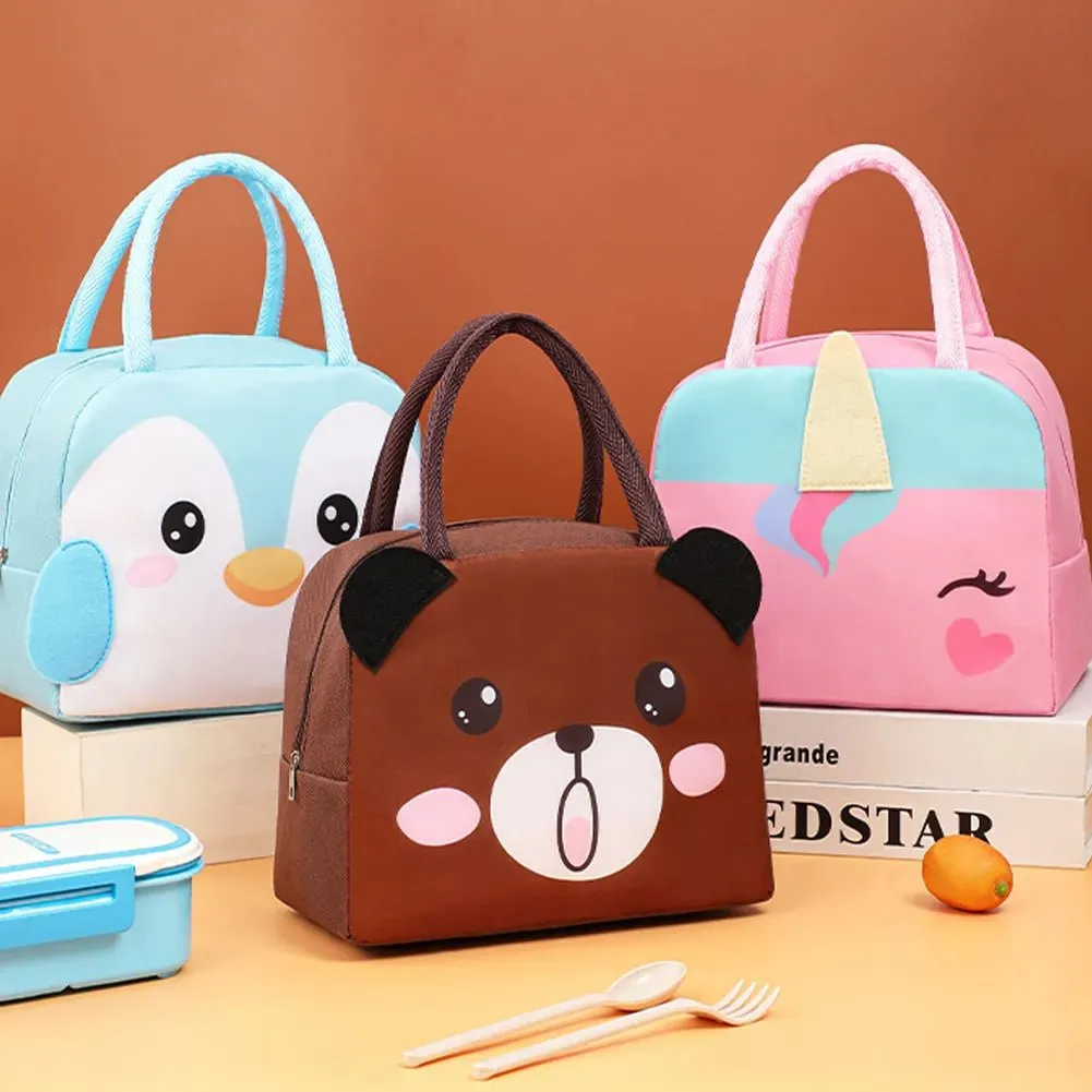Cute Animal-Themed Insulated Lunch Bag