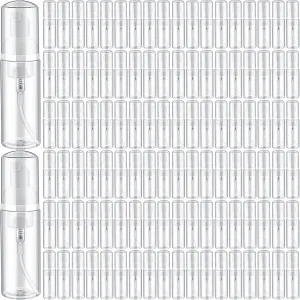 Dandat 120 Pcs Empty Foam Pump Bottles Bulk 2oz/60ml Mini Plastic Refillable Soap Dispenser Bottles for Shampoo Lotion Lash Cleanser Foaming Travel Cleaning Cosmetic