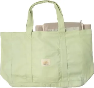 Daydream 2-Piece Canvas Beach Bag Set – Large Cotton Tote with Removable Thermal Cooler Bag – Ideal for Travel, Picnic, Shore & Camping | Green