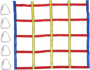 DECHOUS 1 Set Climbing Ribbon Net Colorful Physical Training for Outdoor Adventure Improves Coordination Flexibility Design for Play Present for Family Fun