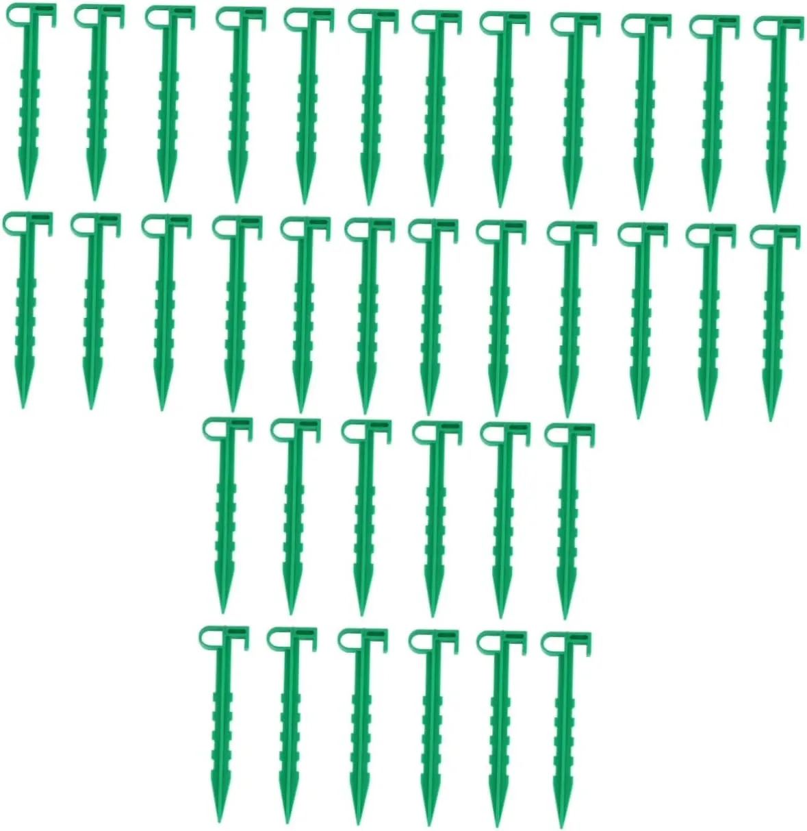DECHOUS 3sets Durable Plastic Tent Stakes Heavy Duty Pegs for Outdoor Camping Gardening Canopy Awning Portable Ground Anchor for Stable Support Easy Operation 20pcs*3