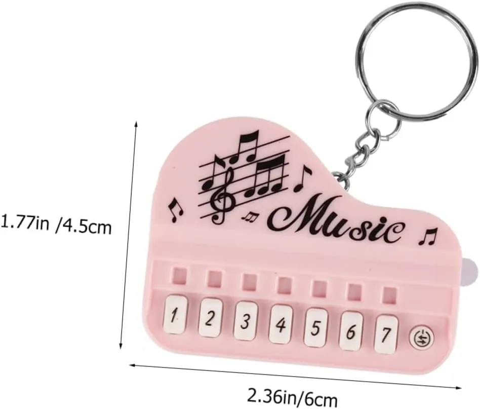 Decorative Piano Keychain Pendant Chic Music Keychain Portable Electronic Keyboard Key Ring Stylish Bag