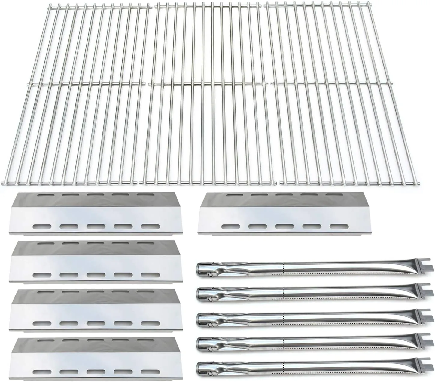 Direct store Parts Kit DG210 Replacement for Ducane 30400042,30400043,30558501 Gas Grill Burners,Heat Plates,Cooking Grid (SS Burner   SS Heat Plate   Solid Stainless Steel Cooking Grid)