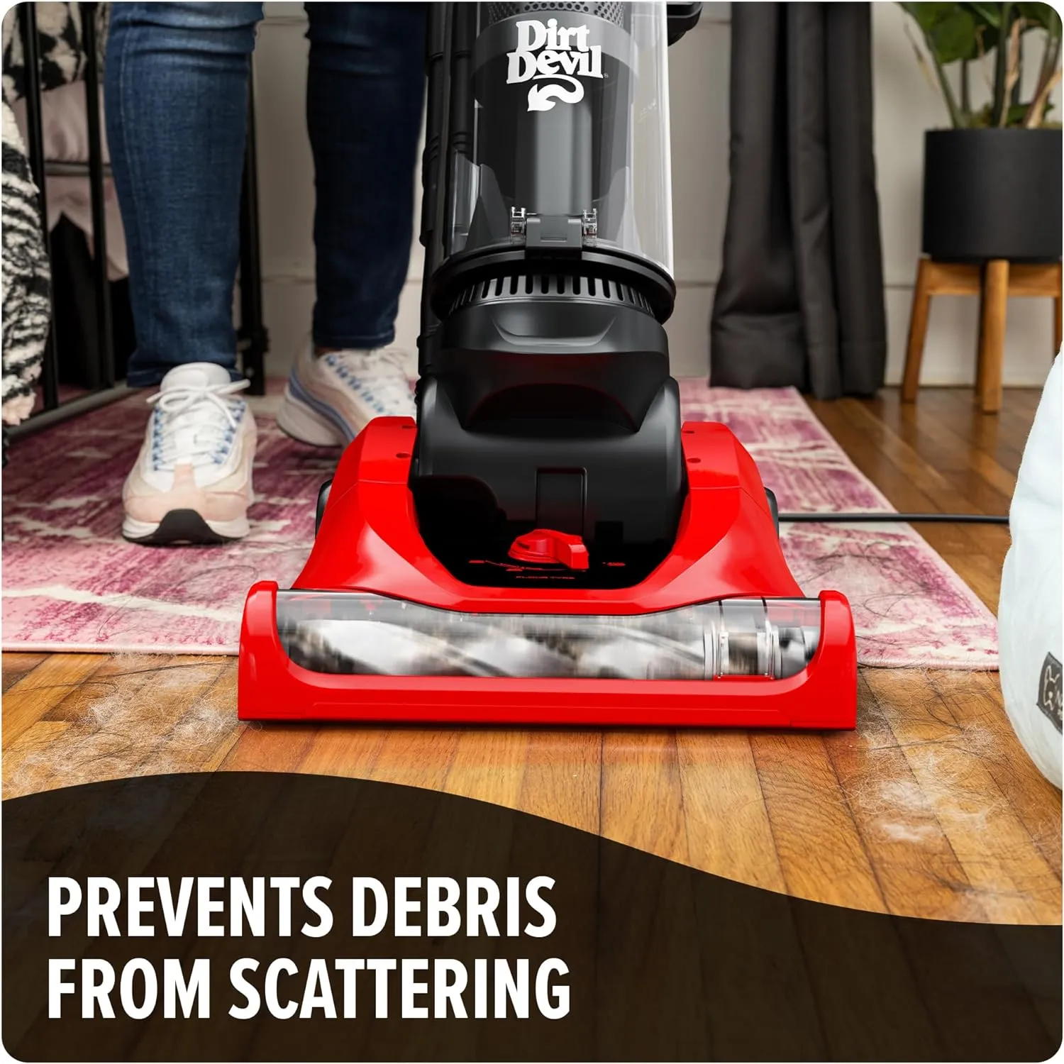 Dirt Devil Multi-Surface  Upright Bagless Vacuum Cleaner for Carpet and Hard Floor, Powerful, Lightweight, Corded Vacuum Cleaners for Home Use