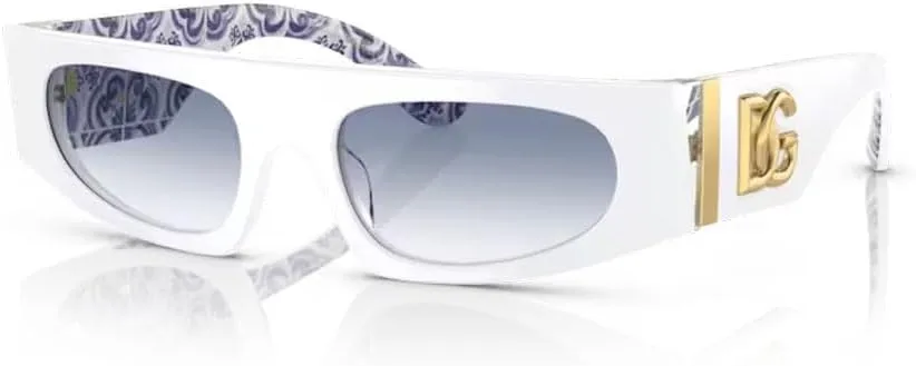 Dolce & Gabbana DG4411 Rectangular Sunglasses for Women   BUNDLE With Designer iWear Eyewear Kit