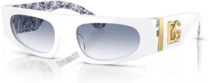 Dolce & Gabbana DG4411 Rectangular Sunglasses for Women   BUNDLE With Designer iWear Eyewear Kit