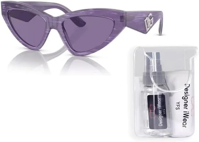 Dolce & Gabbana DG4439 Cateye Sunglasses for Women   BUNDLE With Designer iWear Eyewear Kit