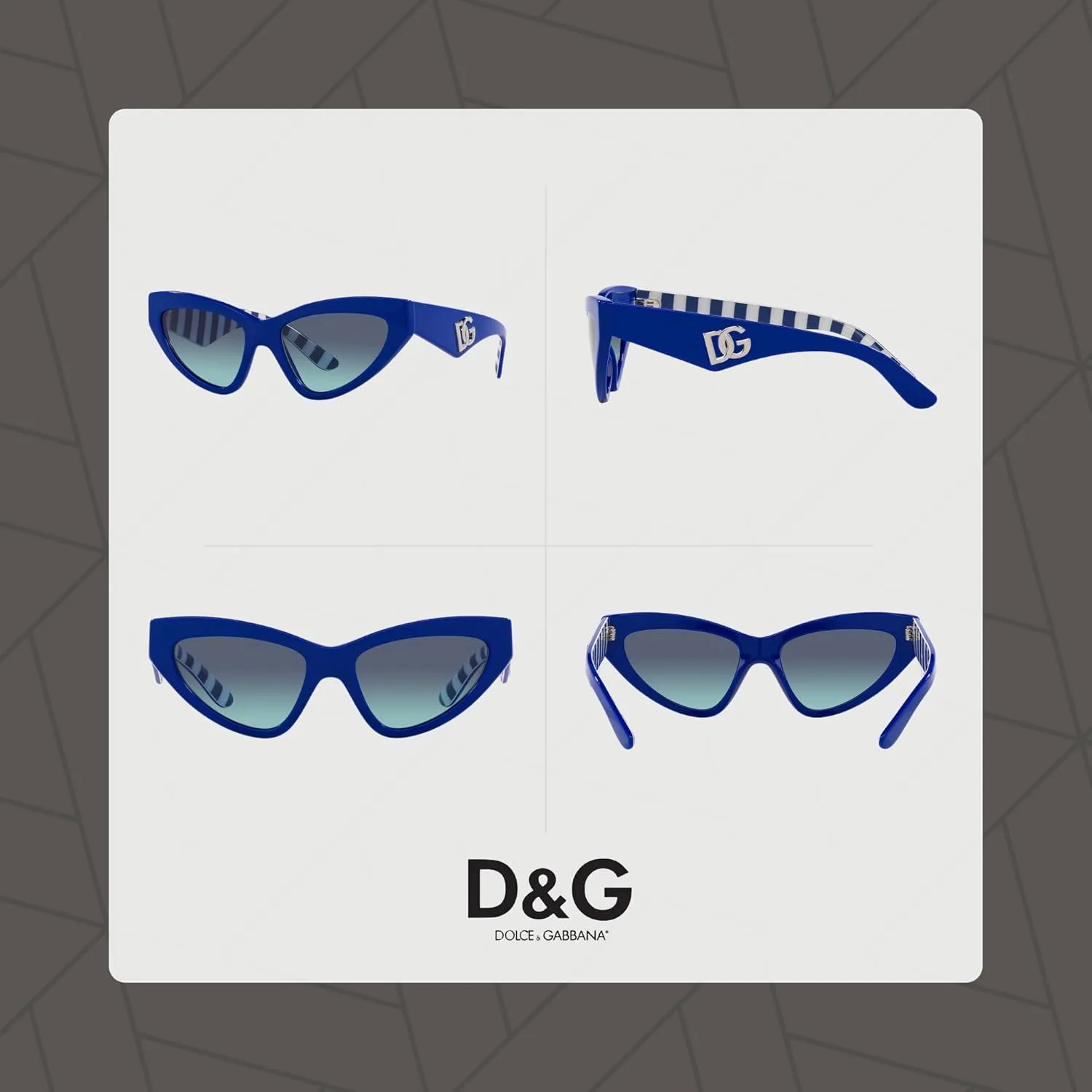 Dolce & Gabbana DG4439 Cateye Sunglasses for Women   BUNDLE With Designer iWear Eyewear Kit