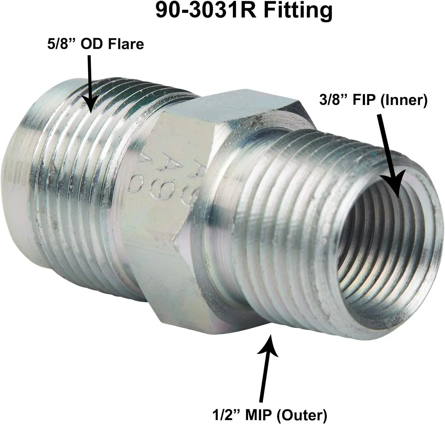 Dormont SafetyShield Stainless Steel Standard Gas Connector Kit - Bag Included, 5/8" OD x 1/2" ID x 60" L, No-Neck Design, Excess Flow Valve and Thermal Shutoff