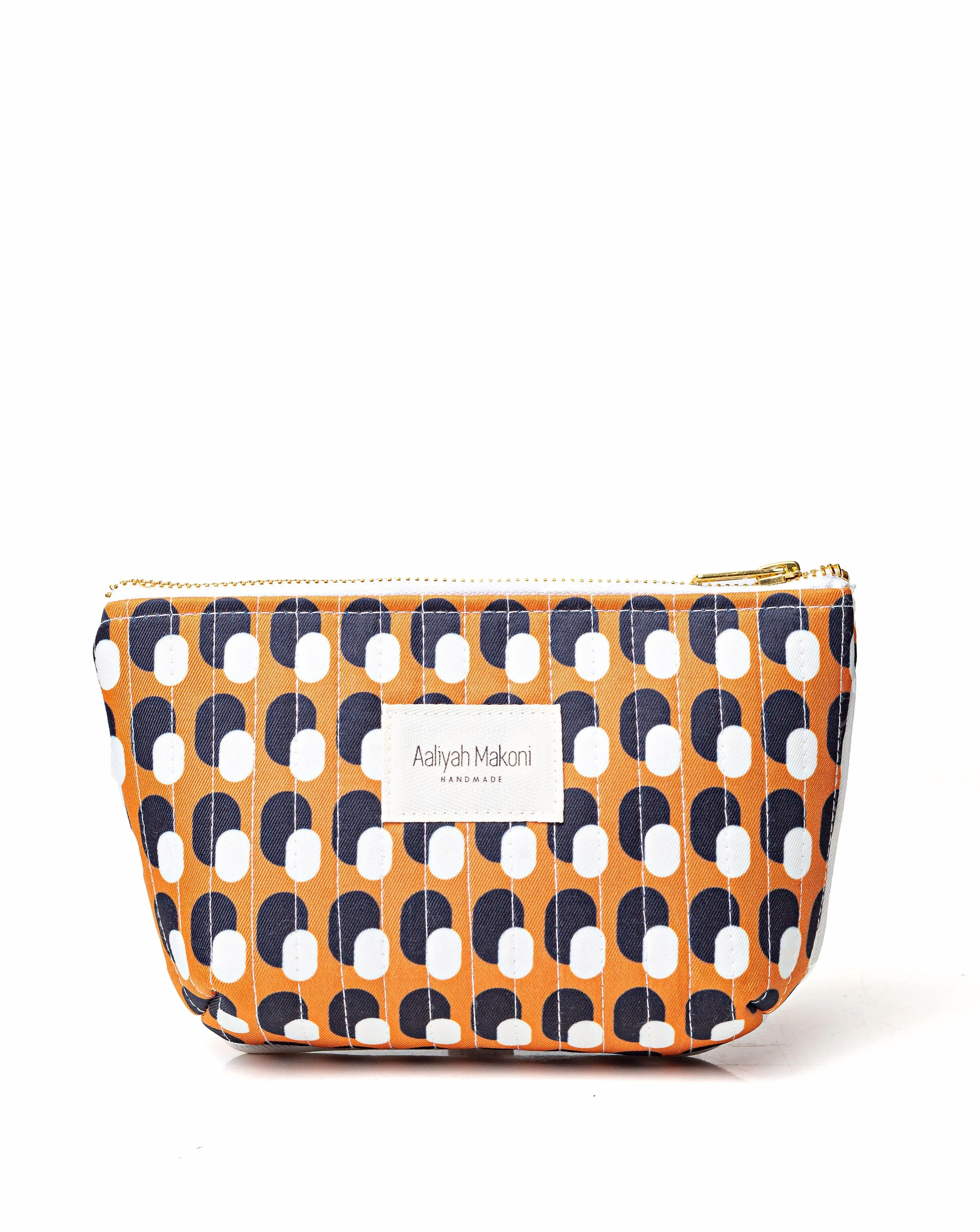 Dotted Geometric Makeup Bag
