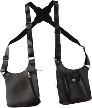 Double Shoulder Armpit Bag Underarm Bag for Running Cosplay Role Playing Outdoor