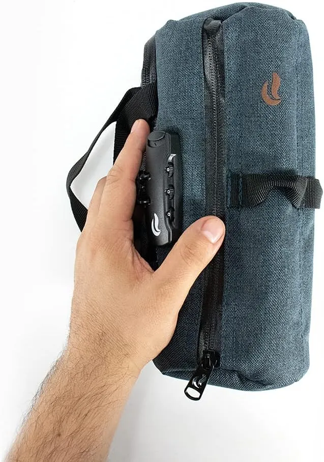 Duffle bag Small 10"- Smell Proof - With combo lock - SK9 Premium odorless Technology (Blue Navy)