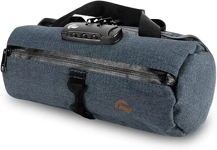 Duffle bag Small 10"- Smell Proof - With combo lock - SK9 Premium odorless Technology (Blue Navy)