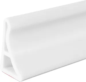 Duzzy 67 Inch Collapsible Shower Threshold Water Dam, Shower Dam Strip Water Stopper, Ideal for Wheelchair Accessible, Suitable for ADA Handicap Showers Bathroom