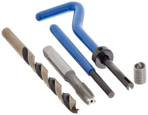E-Z Lok SK40410 Metric Helical Threaded Insert Kit, 304 Stainless Steel, M4-0.7 Thread Size, 4 mm Installed Length (Pack of 10)