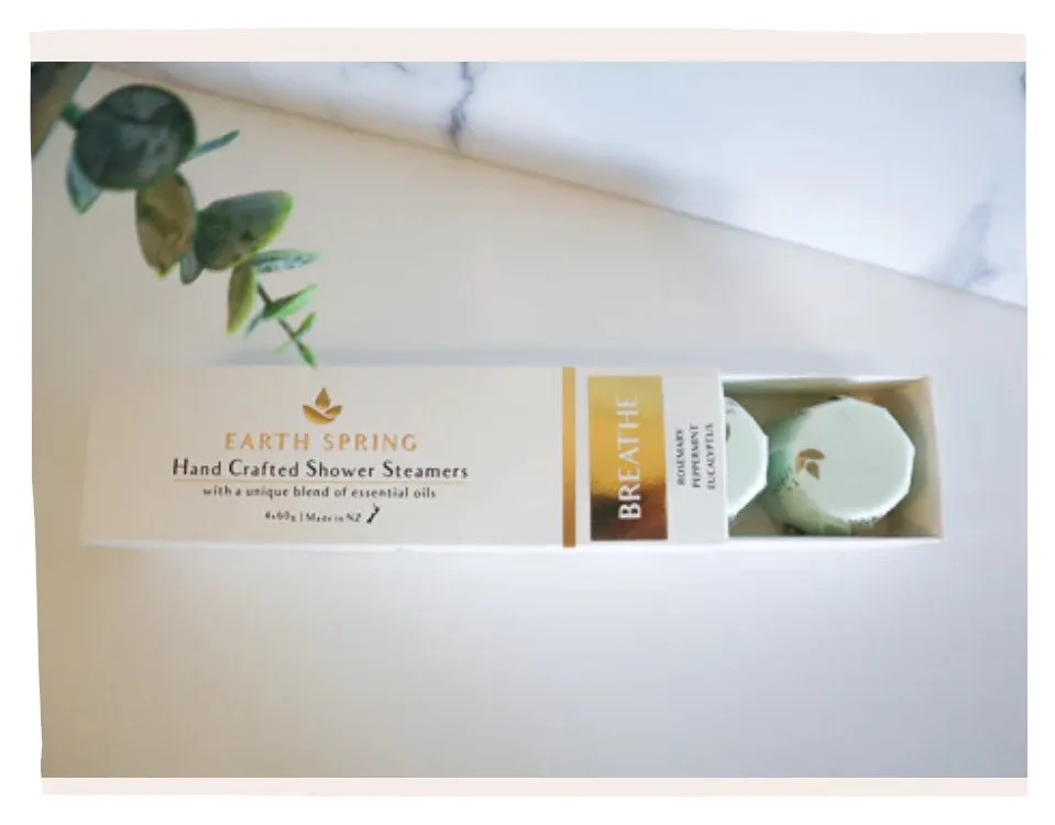 Earth Spring Shower Steamer - Breathe (box of 4)