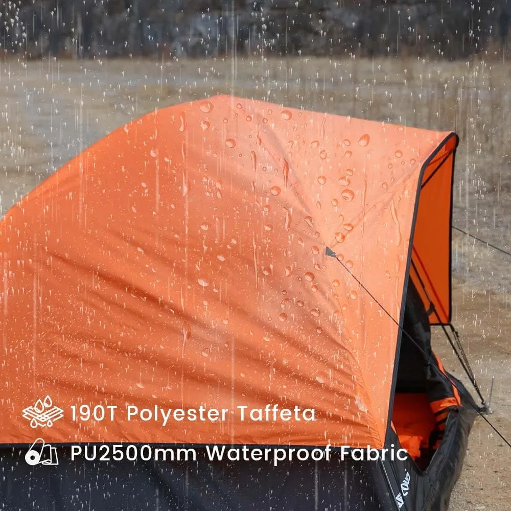 EchoSmile 2-Person Camping Tent – Easy Setup Lightweight Shelter with Rainfly