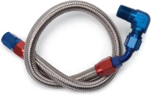 Edelbrock 8124 Braided Stainless Steel Fuel Pump to Fuel Pressure Regulator Fitting