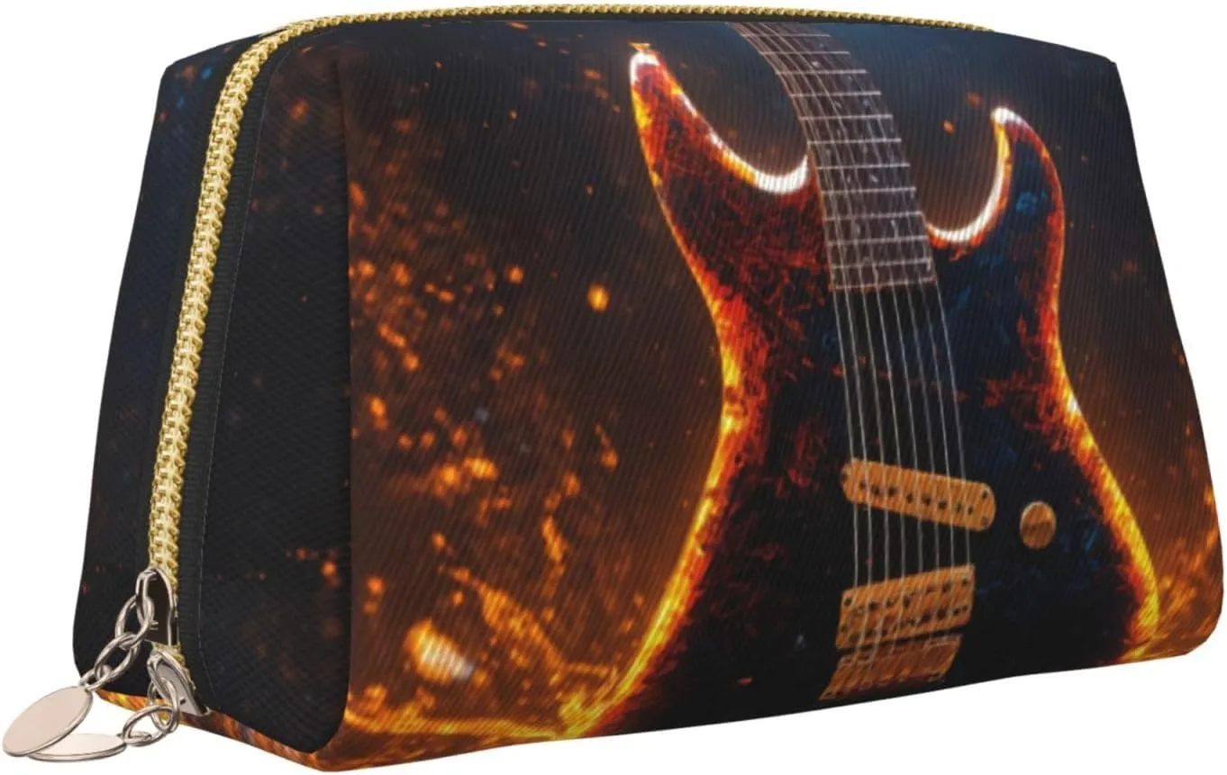 Electric Guitar Travel-Ready Toiletry Bag, Compact Makeup Organizer For Women