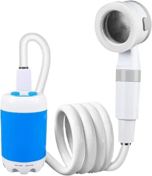Electric Outdoor Shower,Camp Shower Pump,Easy to Use,Travel Shower,Portable Camping Shower,for Backpacking,Windows Cleaning