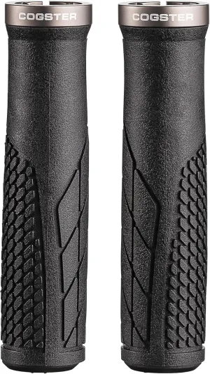 Elega Bike Handlebar Lock-on Grips, Lightweight Rubber Grips for XC, MTB, BMX Bikes