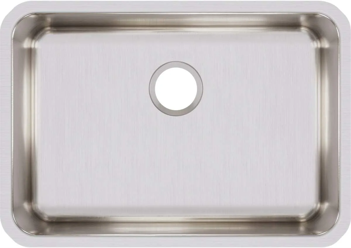 Elkay ELUH2416 Lustertone Classic Single Bowl Undermount Stainless Steel Sink