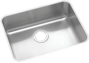Elkay Lustertone Classic ELUHAD211555 Single Bowl Undermount Stainless Steel ADA Sink 23.5 x 15.75 x 5.375 inches