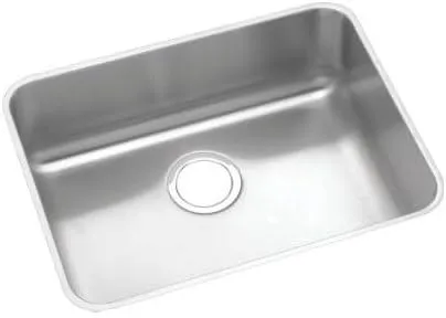 Elkay Lustertone Classic ELUHAD211555 Single Bowl Undermount Stainless Steel ADA Sink 23.5 x 15.75 x 5.375 inches