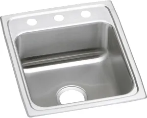 Elkay Lustertone Classic LRAD1720552 Single Bowl Drop-In Stainless Steel ADA Sink