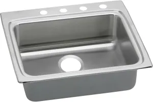 Elkay Lustertone Classic LRAD2522553 Single Bowl Drop-In Stainless Steel ADA Sink