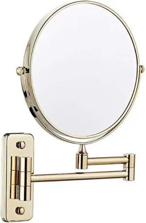 ELTOX Wall Mounted Makeup Mirror 8-inch 3X Magnification 360° Swivel Extending Folding Bathroom Shaving Cosmetic Make Up Mirror (Color : Archaize, Size : 1X/3X)