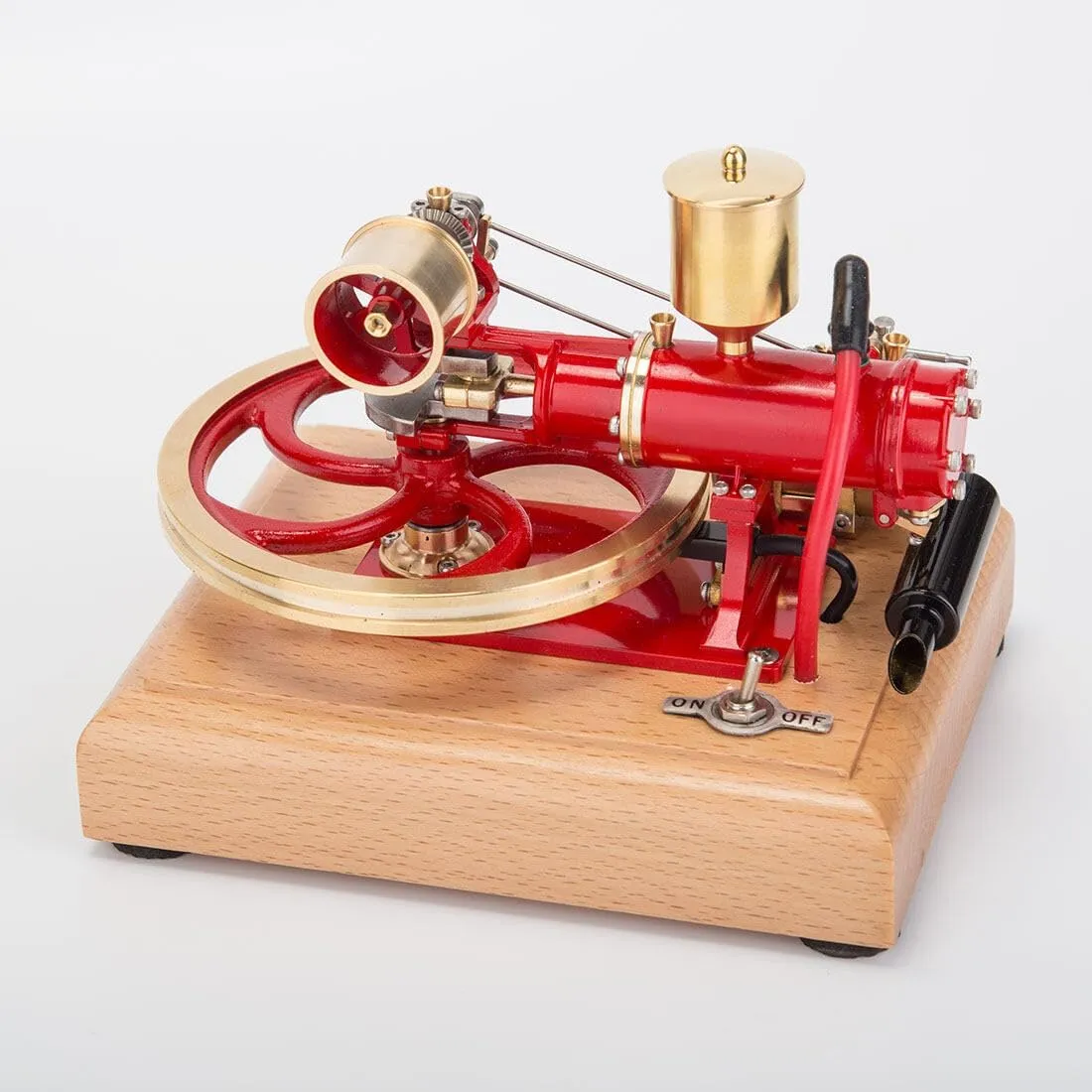 Engine Model Kit That Works, Mini Horizontal Single Cylinder Four-Stroke Engine Model for Three-Wheelers
