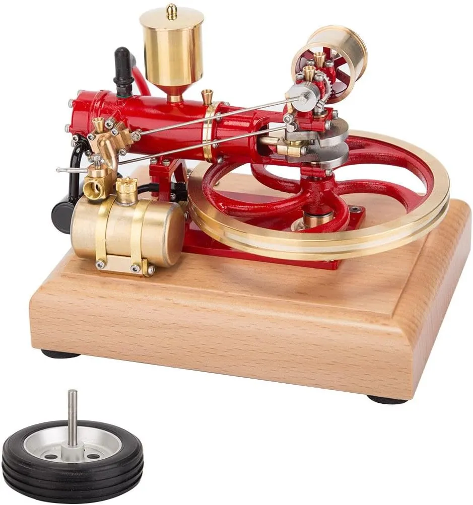 Engine Model Kit That Works, Mini Horizontal Single Cylinder Four-Stroke Engine Model for Three-Wheelers