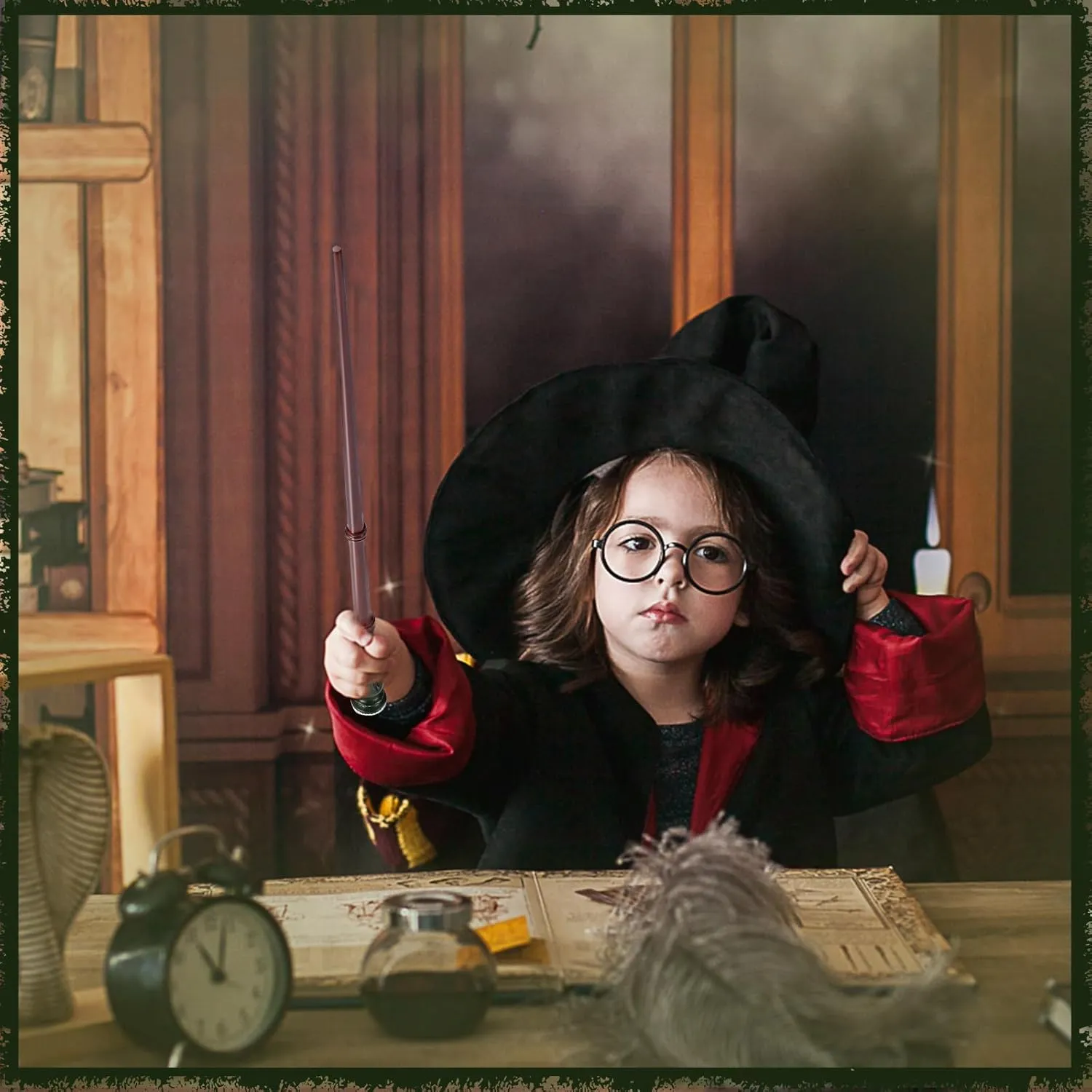 EnrichFun Magic Wizard Wand, Witch Sorcerer Resin Toy Wands for Kids Collection Birthday Party Cosplay Costume Accessory, (Twist)