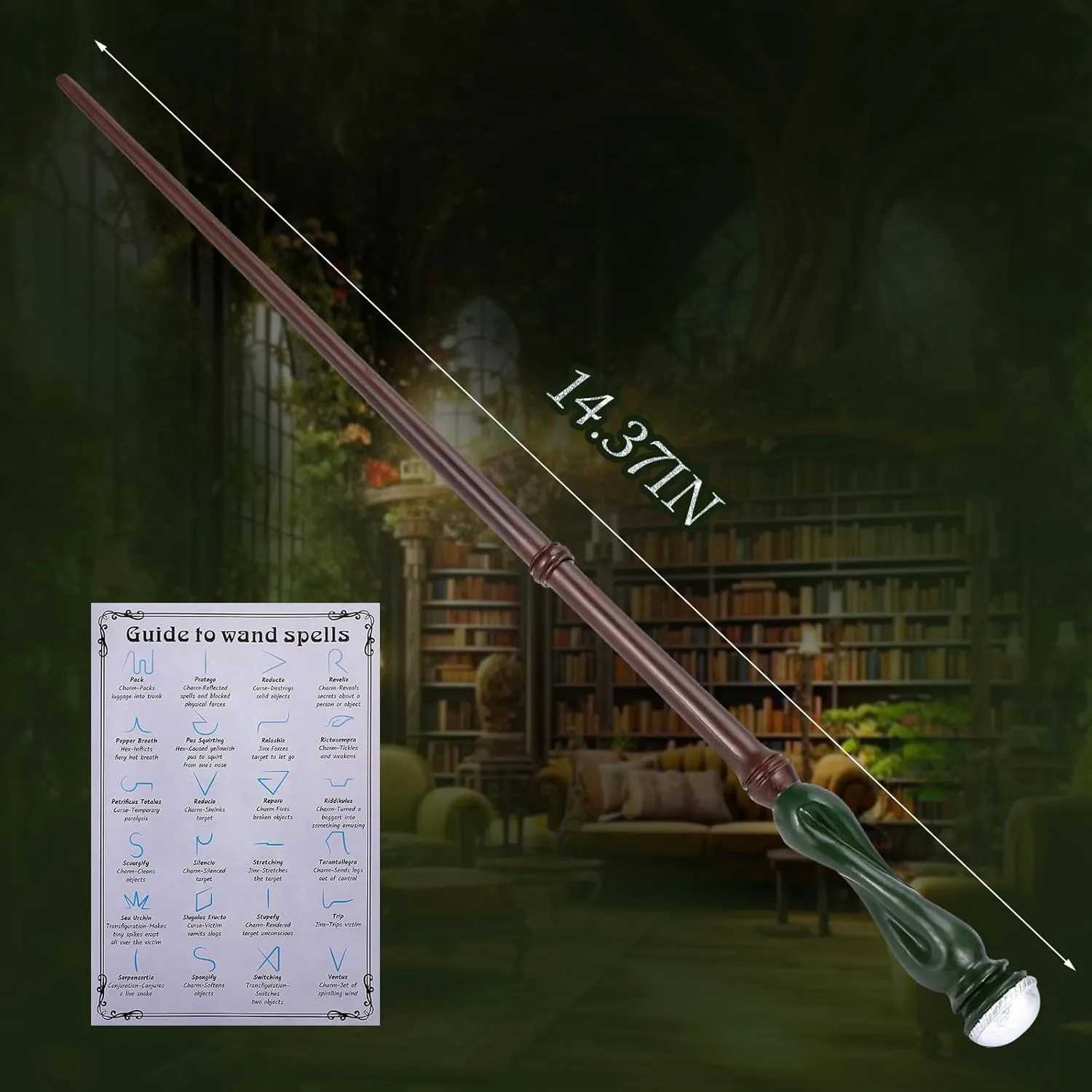 EnrichFun Magic Wizard Wand, Witch Sorcerer Resin Toy Wands for Kids Collection Birthday Party Cosplay Costume Accessory, (Twist)