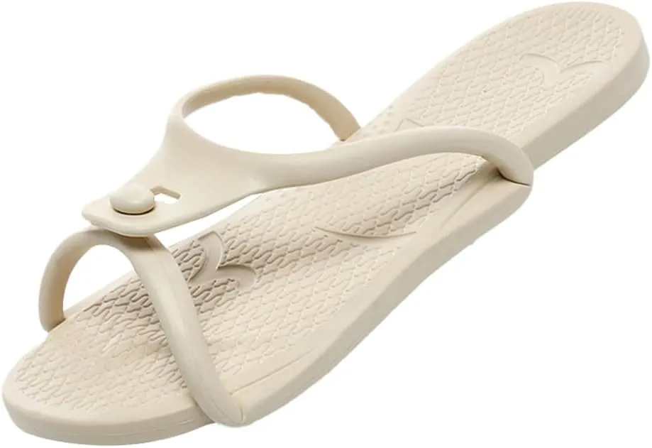 Epsion Shower Shoes Quick Dry Non-Slip Bathroom Slippers for Men Women Dorm Home Slides Travel Portable Folding Slippers