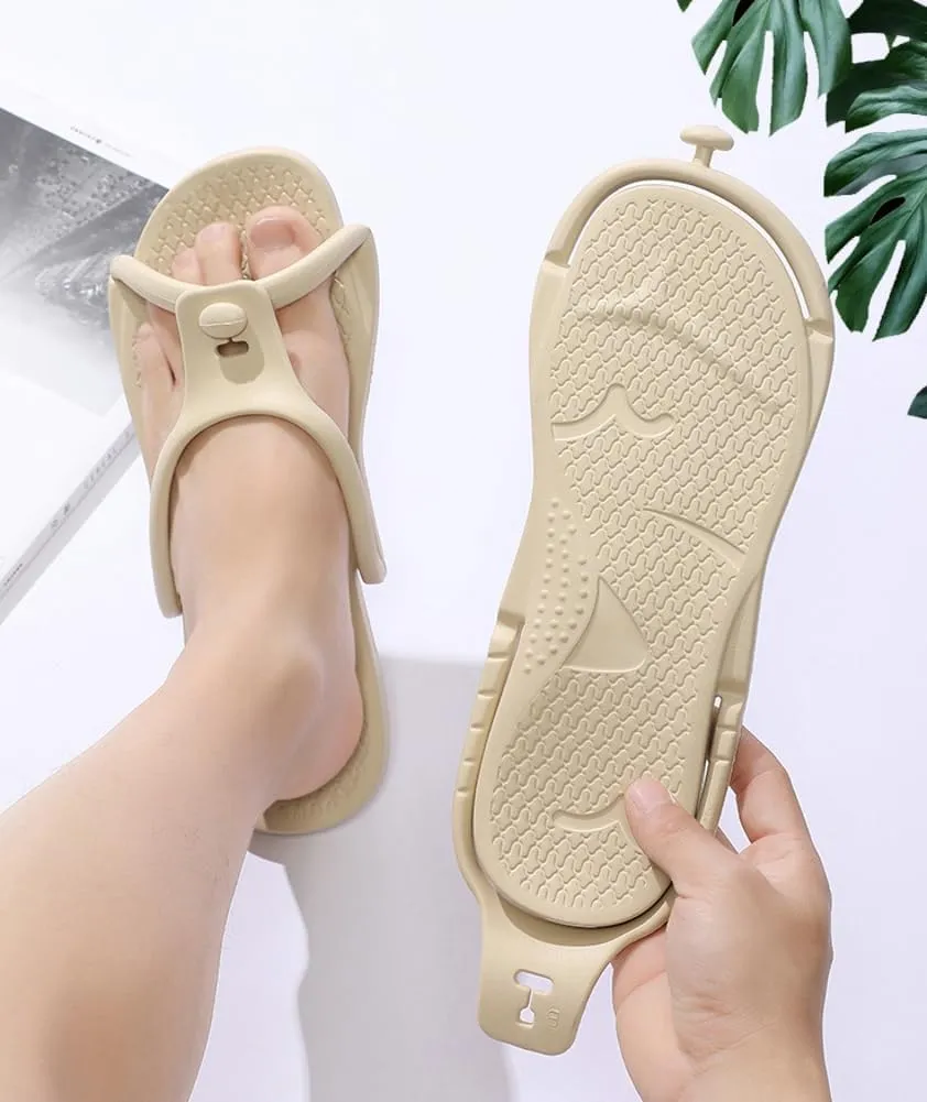 Epsion Shower Shoes Quick Dry Non-Slip Bathroom Slippers for Men Women Dorm Home Slides Travel Portable Folding Slippers