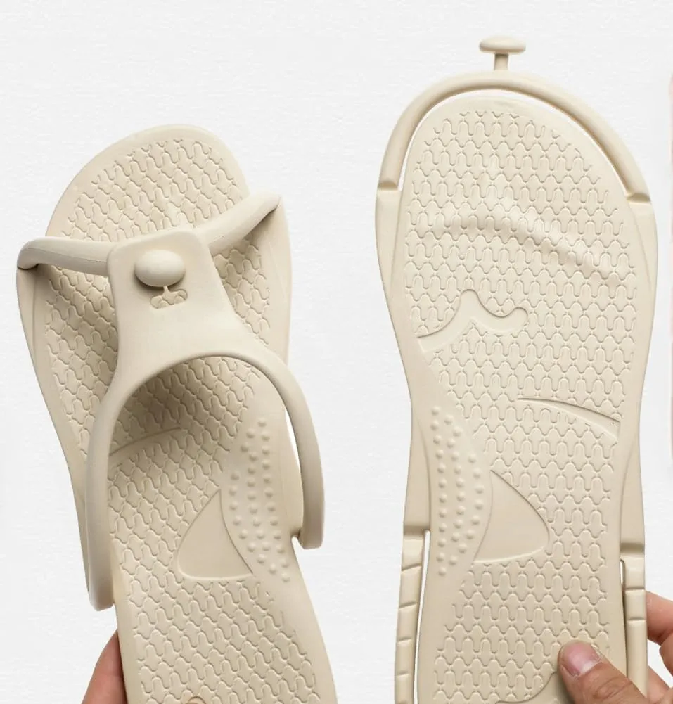 Epsion Shower Shoes Quick Dry Non-Slip Bathroom Slippers for Men Women Dorm Home Slides Travel Portable Folding Slippers