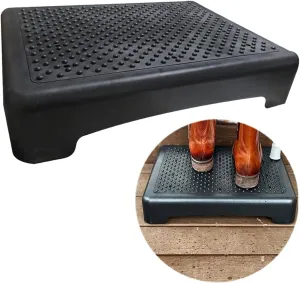 Evelots Mobility Half Step Nonslip Treads Indoor or Outdoor Sturdy for Door, Bed, Bathtub & Shower - Hold up to 400 Pounds