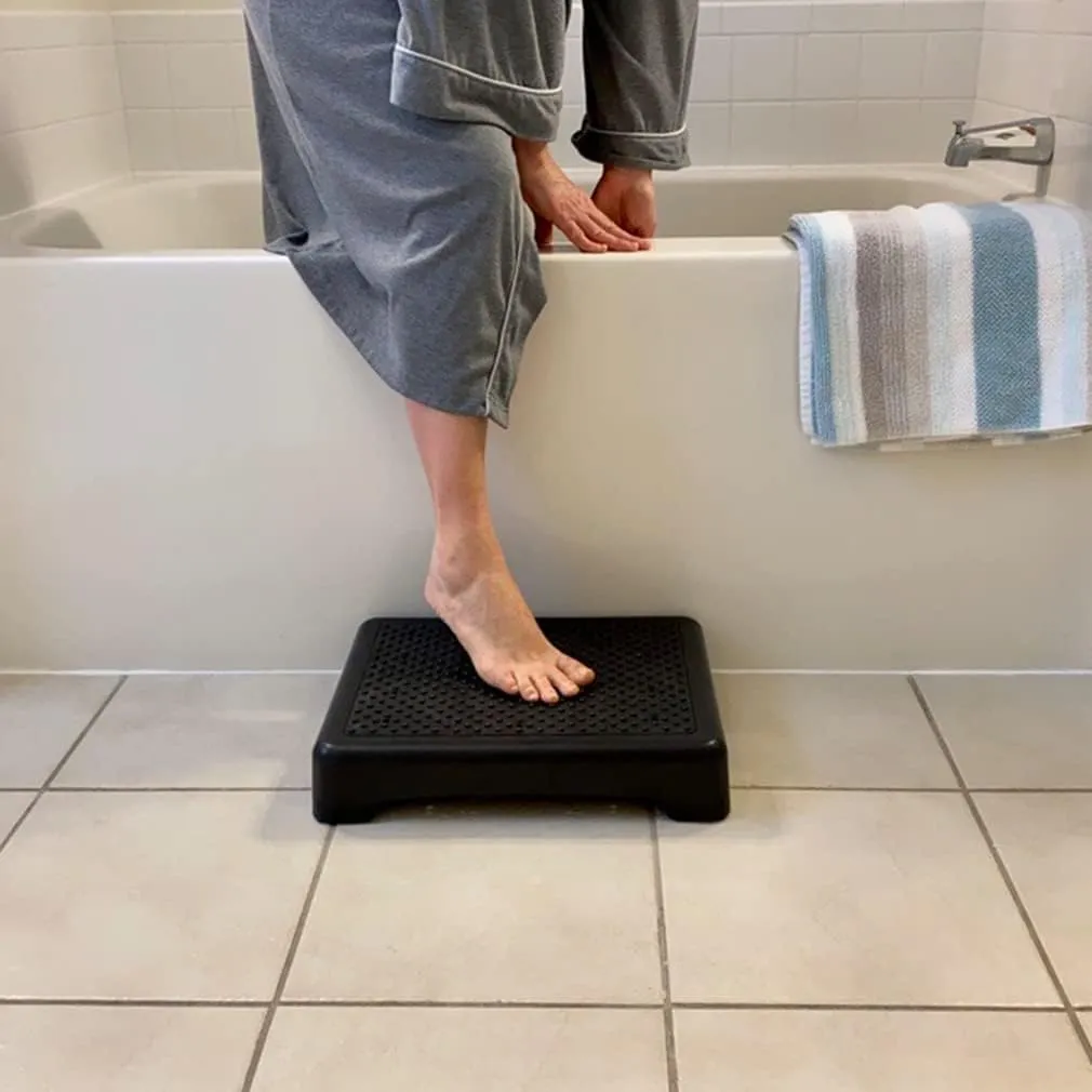 Evelots Mobility Half Step Nonslip Treads Indoor or Outdoor Sturdy for Door, Bed, Bathtub & Shower - Hold up to 400 Pounds