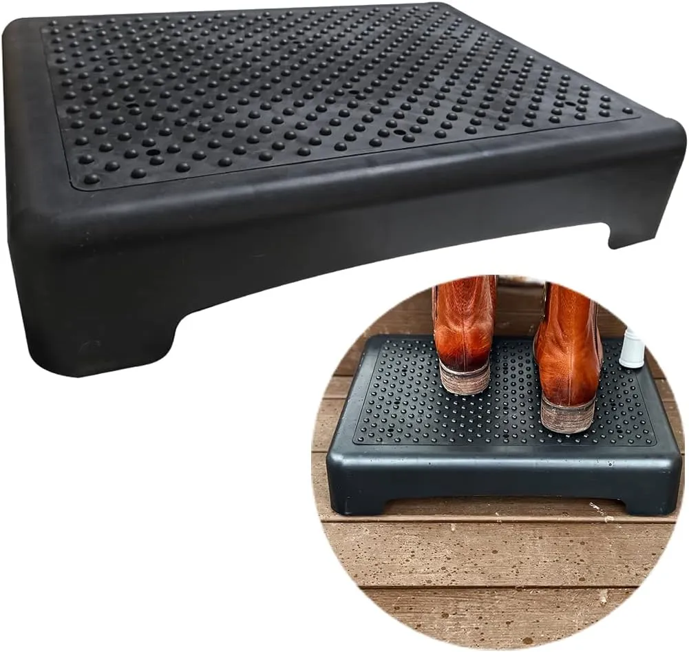Evelots Mobility Half Step Nonslip Treads Indoor or Outdoor Sturdy for Door, Bed, Bathtub & Shower - Hold up to 400 Pounds