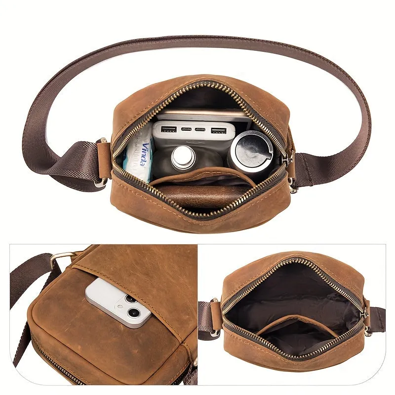 Ezekiel | Compact Vintage Crossbody Pouch