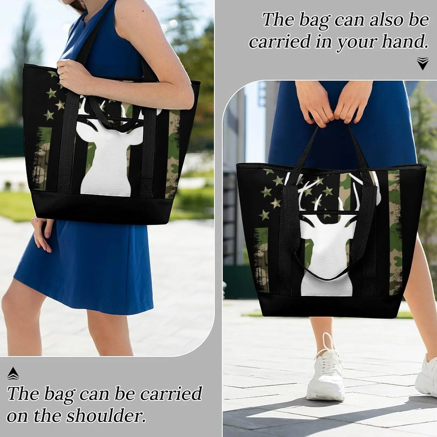 Fashionable Commuter Tote Bag Large Insulated Work Handbag