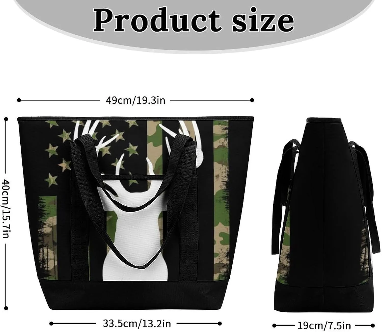 Fashionable Commuter Tote Bag Large Insulated Work Handbag