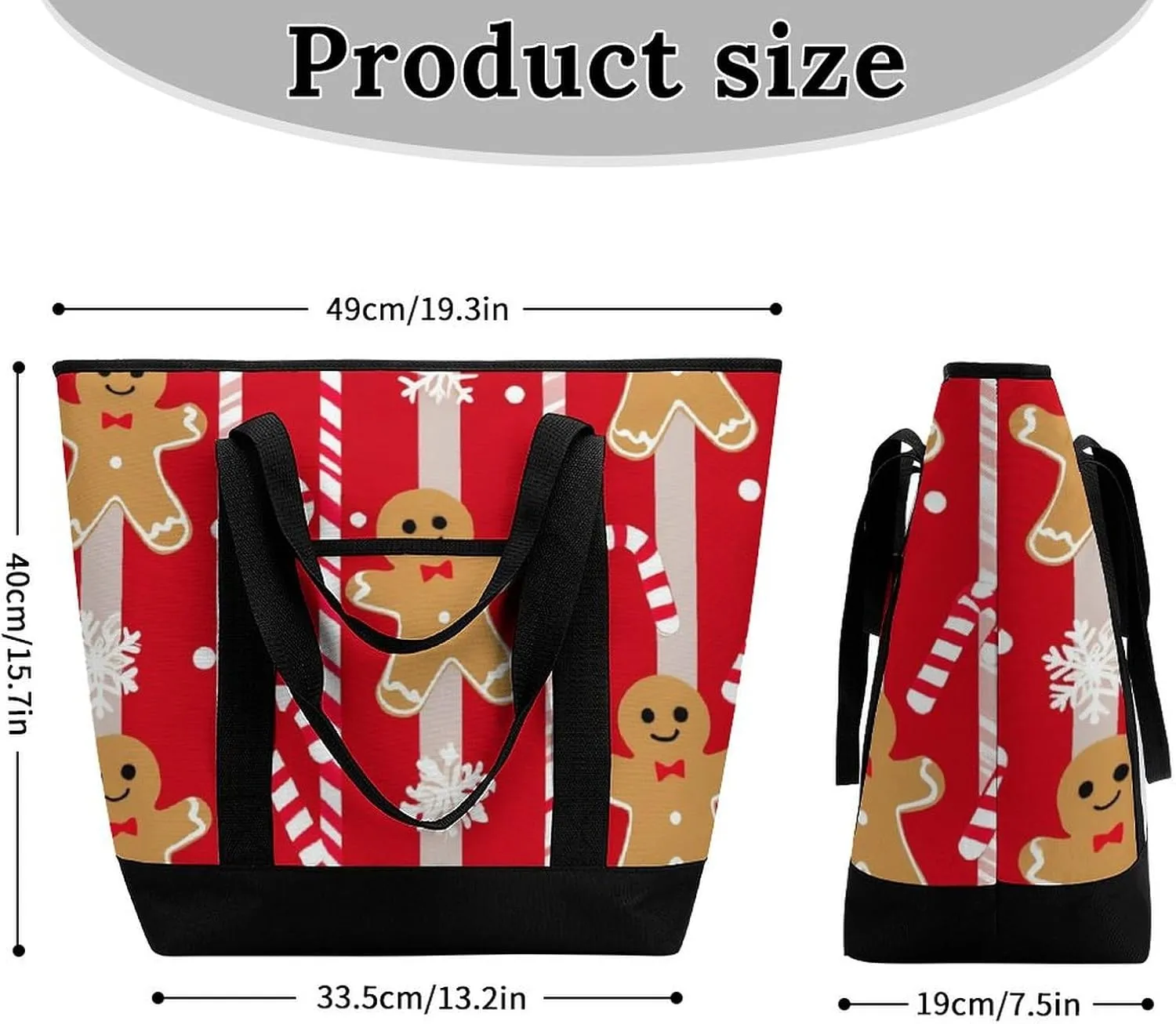 Fashionable Commuter Tote Bag Large Insulated Work Handbag