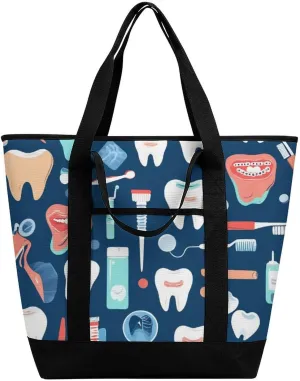 Fashionable Commuter Tote Bag Large Insulated Work Handbag